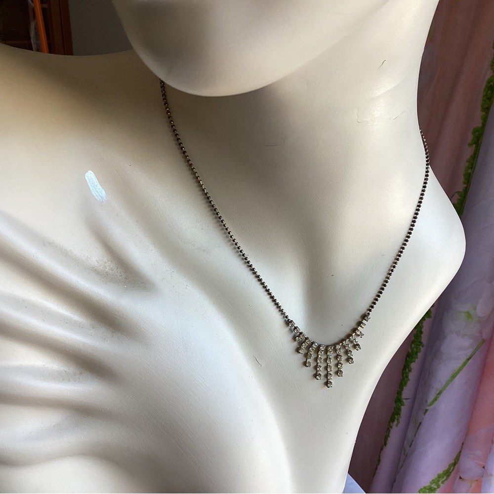Vintage Dainty Rhinestone Necklace